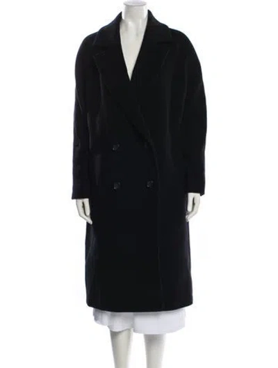 Pre-owned Cinzia Rocca Wool Faux Fur Coat In Black