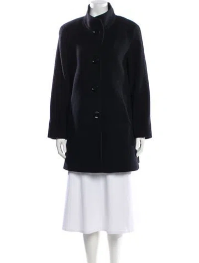 Pre-owned Cinzia Rocca Wool Faux Fur Coat In Black