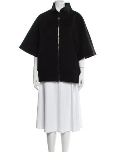 Pre-owned Cinzia Rocca Wool Jacket In Black
