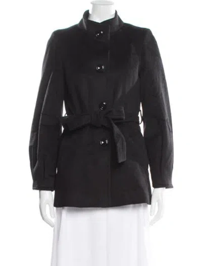 Pre-owned Cinzia Rocca Wool Jacket In Black