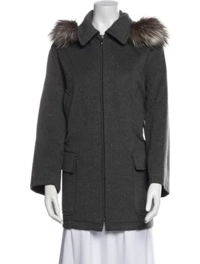 Pre-owned Cinzia Rocca Wool Jacket In Gray