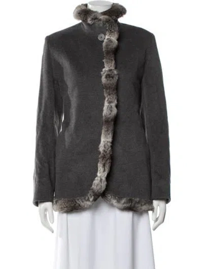 Pre-owned Cinzia Rocca Wool Jacket In Grey