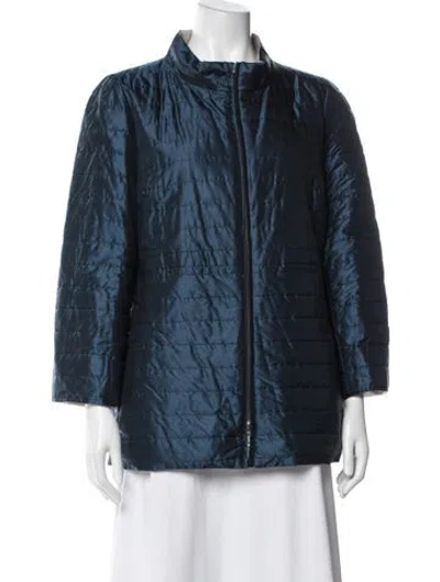 Pre-owned Cinzia Rocca Wool Jacket W/ Tags In Blue