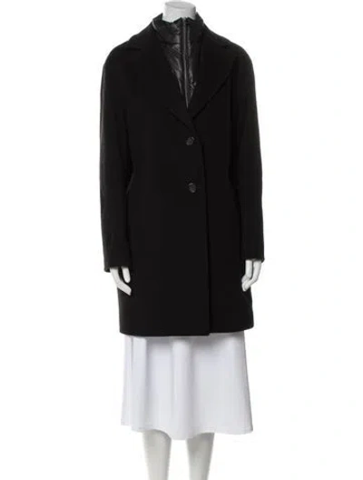 Pre-owned Cinzia Rocca Wool Peacoat In Black