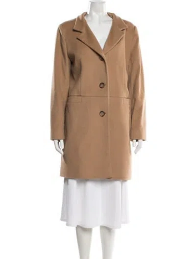 Pre-owned Cinzia Rocca Wool Peacoat In Neutral