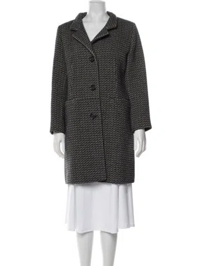 Pre-owned Cinzia Rocca Wool Printed Coat In Multi