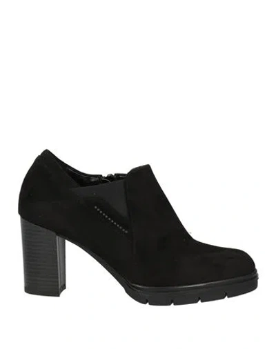 Cinzia Soft Woman Ankle Boots Black Size 11 Textile Fibers In Black