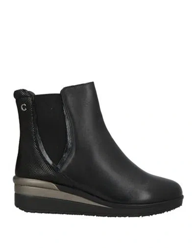 Cinzia Soft Woman Ankle Boots Black Size 7 Leather
