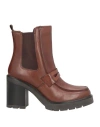 Cinzia Soft Woman Ankle Boots Brown Size 10 Leather