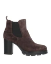 Cinzia Soft Woman Ankle Boots Dark Brown Size 10 Leather