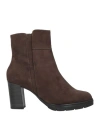 Cinzia Soft Woman Ankle Boots Dark Brown Size 5 Textile Fibers, Synthetisches Material