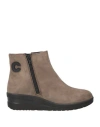 Cinzia Soft Woman Ankle Boots Taupe Size 10 Soft Leather