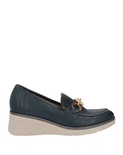 Cinzia Soft Woman Loafers Blue Size 6 Textile Fibers