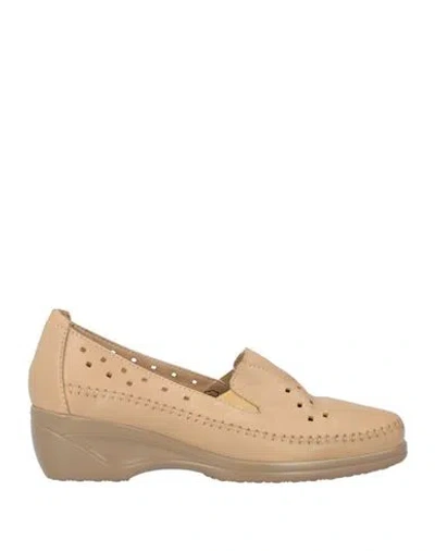 Cinzia Soft Woman Loafers Camel Size 7 Leather