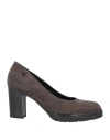 Cinzia Soft Woman Pumps Steel Grey Size 10 Textile Fibers In Grey