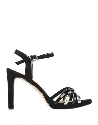Cinzia Soft Woman Sandals Black Size 10 Textile Fibers