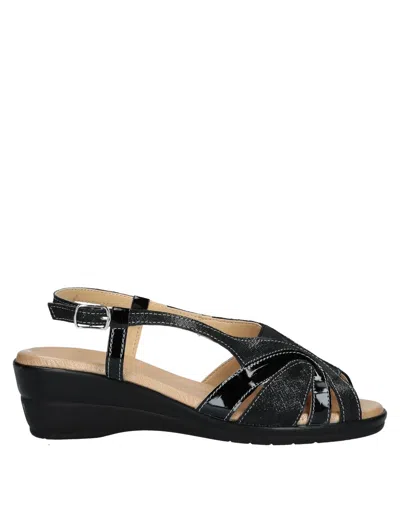 Cinzia Soft Sandals In Black
