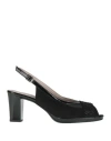 Cinzia Soft Woman Sandals Black Size 7 Textile Fibers