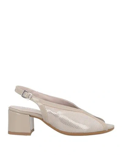 Cinzia Soft Woman Sandals Light Grey Size 5 Textile Fibers