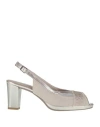 Cinzia Soft Woman Sandals Light Grey Size 5 Textile Fibers