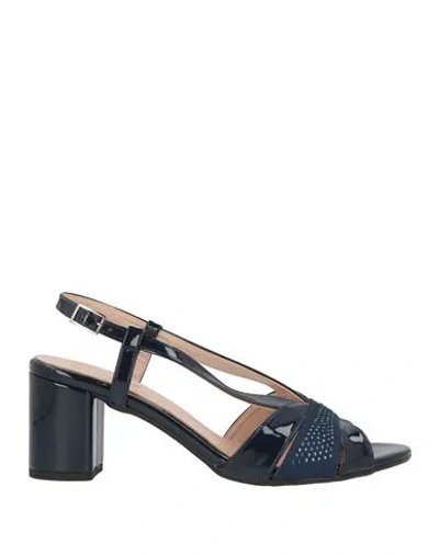 Cinzia Soft Woman Sandals Midnight Blue Size 10 Synthetic Material