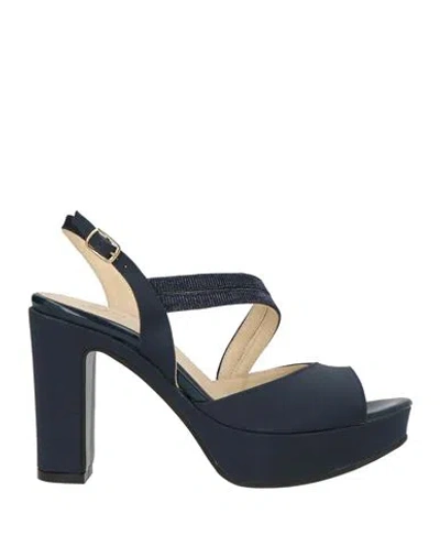 Cinzia Soft Woman Sandals Midnight Blue Size 7 Textile Fibers
