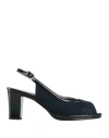 Cinzia Soft Woman Sandals Navy Size 10 Textile Fibers In Blue