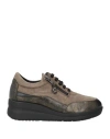 Cinzia Soft Woman Sneakers Khaki Size 7 Leather