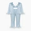 Cioccolato Couture Blue Palm Beach Pajama Set