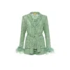 Cioccolato Couture Olivia Luxury Short Lace Green In Green