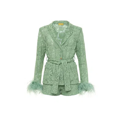 Cioccolato Couture Olivia Luxury Short Lace Green