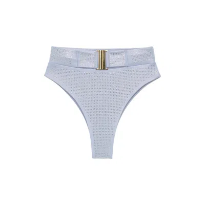 Cioccolato Couture Women's Alina Crystal Blue Bikini  Bottom