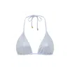 Cioccolato Couture Women's Alina Crystal Blue Bikini Top In Blue