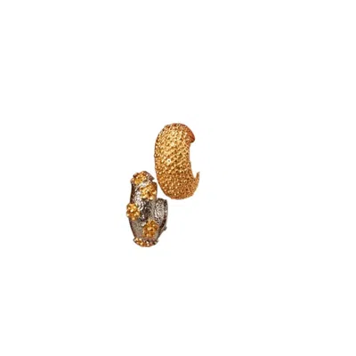 Cioccolato Couture Women's Gold Dual Aura Earrings