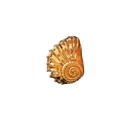 Cioccolato Couture Women's Gold Earrings Oceanic Elegance