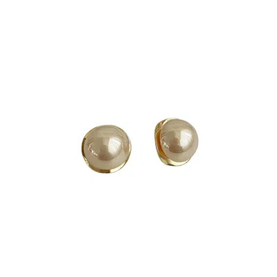 Cioccolato Couture Women's Gold Luna Glow Dome Studs
