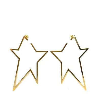 Cioccolato Couture Women's Gold Star Earring