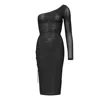 Cioccolato Couture Women's Jessi Crystal Chain Dress Black In Black