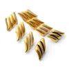 Cioccolato Couture Women's Palm Beach Earring Gold And White
