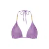 Cioccolato Couture Women's Pink / Purple Crystal Bikini Purple Top In Pink/purple