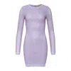 Cioccolato Couture Women's Pink / Purple Kelly Crystal Mini Purplr Dress In Pink/purple