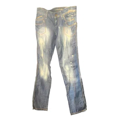 CIPO & BAXX WOMEN'S CLASSIC 90S STYLE BEADED HIGH-RISE JEANS IN MEDIUM WASH