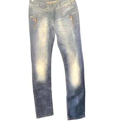 CIPO & BAXX WOMEN'S DURABLE AND VERSATILE VINTAGE JEANS IN BLUE