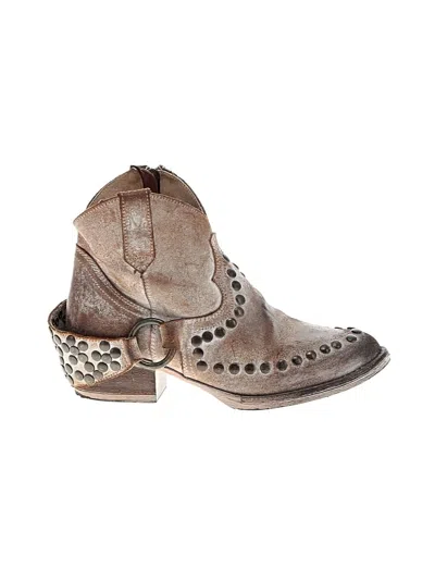 Pre-owned Circle G Ankle Boots In Brown