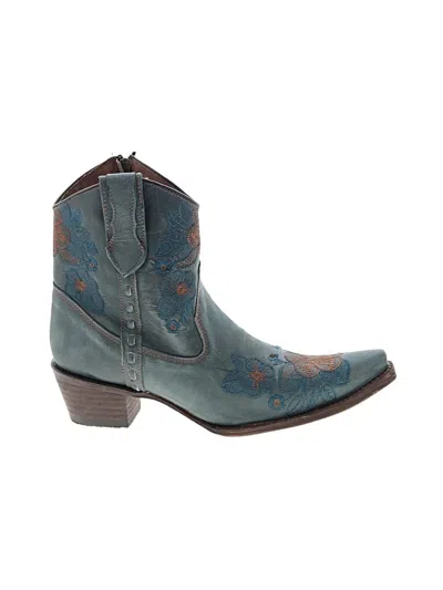 Pre-owned Circle G Ankle Boots In Teal