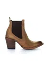 Circle G Elastic Ankle Bootie In Tan In Brown