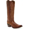 Circle G Embroidered Knee High Western Boot In Brown