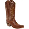Circle G Stud Embroidered Western Boot In Multi
