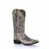 Circle G Women's Embroidered Square Toe Boots In Sand