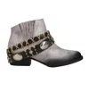 Circle G Women's Harness Shortie Boot In White/black